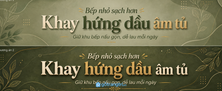 Tủ khay lót hộc bếp nấu: gọn vùng dầu mỡ, dễ lau và bếp sạch lâu