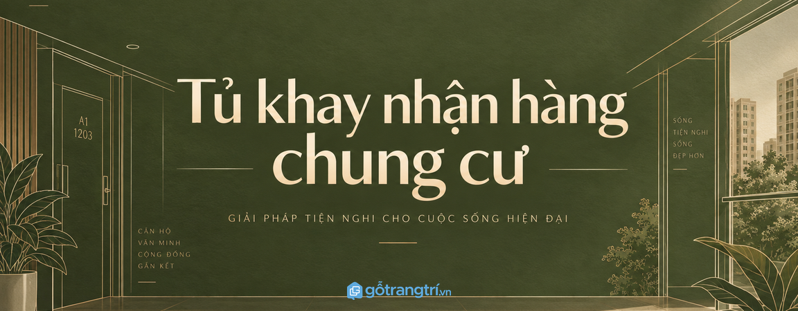 Tủ khay nhận hàng cho chung cư nhỏ: gọn bưu phẩm, sạch lối vào và dễ kiểm soát