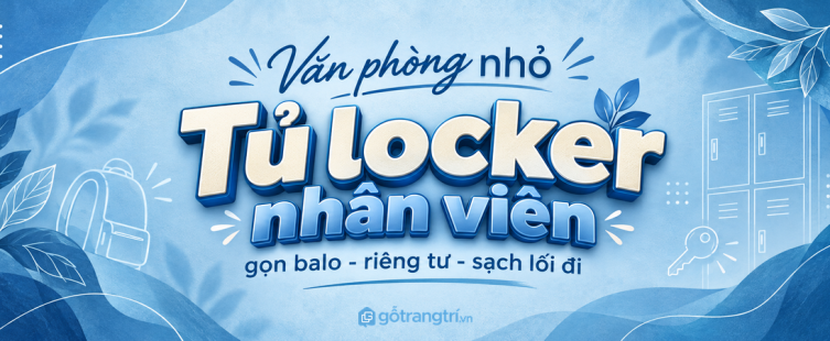 Tủ locker nhân viên cho văn phòng nhỏ: gọn balo, riêng tư và sạch lối đi