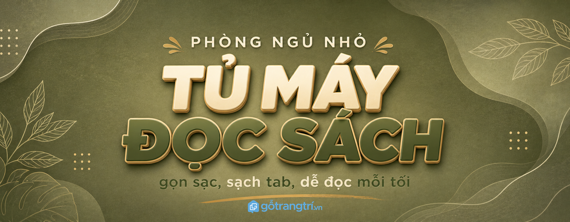 Tủ máy đọc sách phòng ngủ nhỏ: gọn sạc, sạch tab và dễ đọc mỗi tối