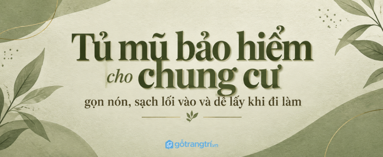 Tủ mũ bảo hiểm cho chung cư nhỏ: gọn nón, sạch lối vào và dễ lấy khi đi làm