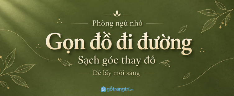 Tủ mũ bảo hiểm phòng ngủ nhỏ: gọn đồ đi đường, sạch góc thay đồ và dễ lấy mỗi sáng