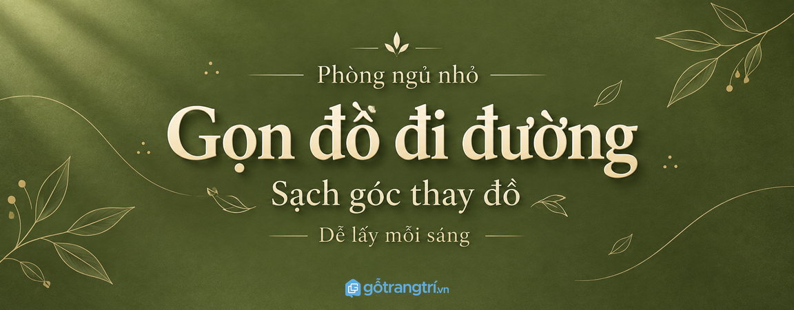 Tủ mũ bảo hiểm phòng ngủ nhỏ: gọn đồ đi đường, sạch góc thay đồ và dễ lấy mỗi sáng