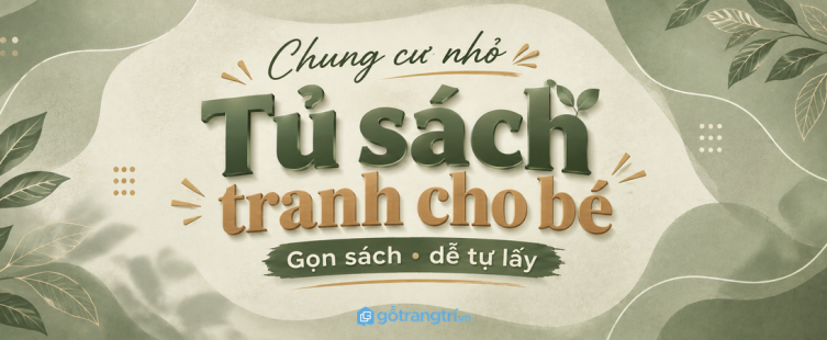Tủ sách tranh cho bé trong chung cư nhỏ: gọn sách, dễ tự lấy và giữ nhà ngăn nắp