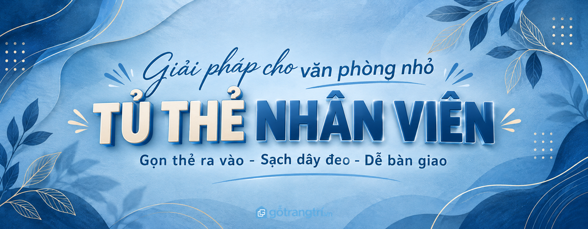 Tủ thẻ nhân viên cho văn phòng nhỏ: gọn thẻ ra vào, sạch dây đeo và dễ bàn giao