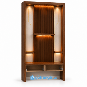 Tủ thờ Công giáo đứng bằng gỗ hiện đại GHS-5037 - hình ảnh thực tế 1