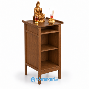 Tủ thờ đứng gỗ có ngăn kéo GHS-5019 - hình ảnh thực tế 1