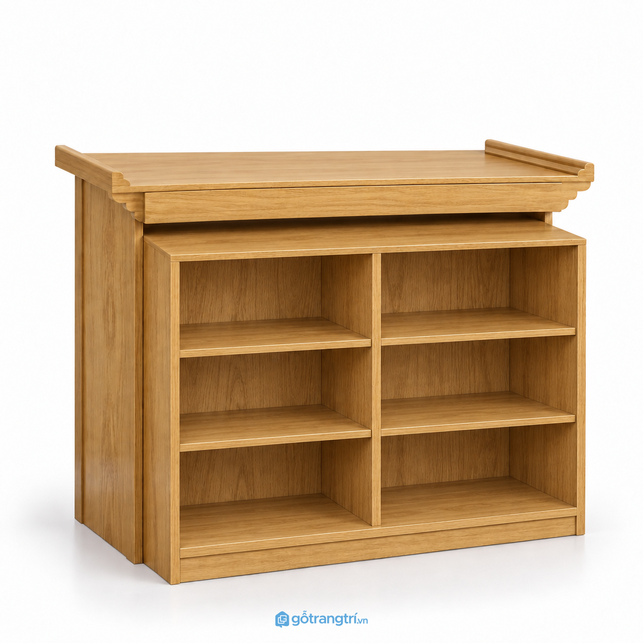 Tủ thờ Phật 4 cánh có tủ lưu trữ rộng rãi GHS-5085 - hình ảnh thực tế 1 Tủ thờ Phật 4 cánh có tủ lưu trữ rộng rãi GHS-5085 - hình ảnh thực tế 1
