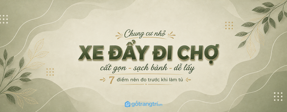 Tủ xe đẩy đi chợ cho chung cư nhỏ: gọn bánh xe, sạch sàn và dễ lấy mỗi ngày