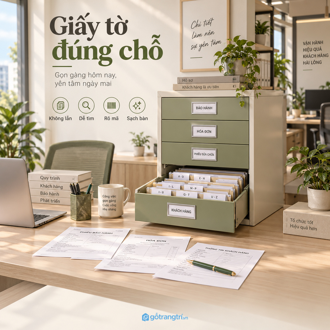 Giấy tờ bảo hành nhỏ bị để rải rác làm quy trình sửa thiết bị chậm hơn