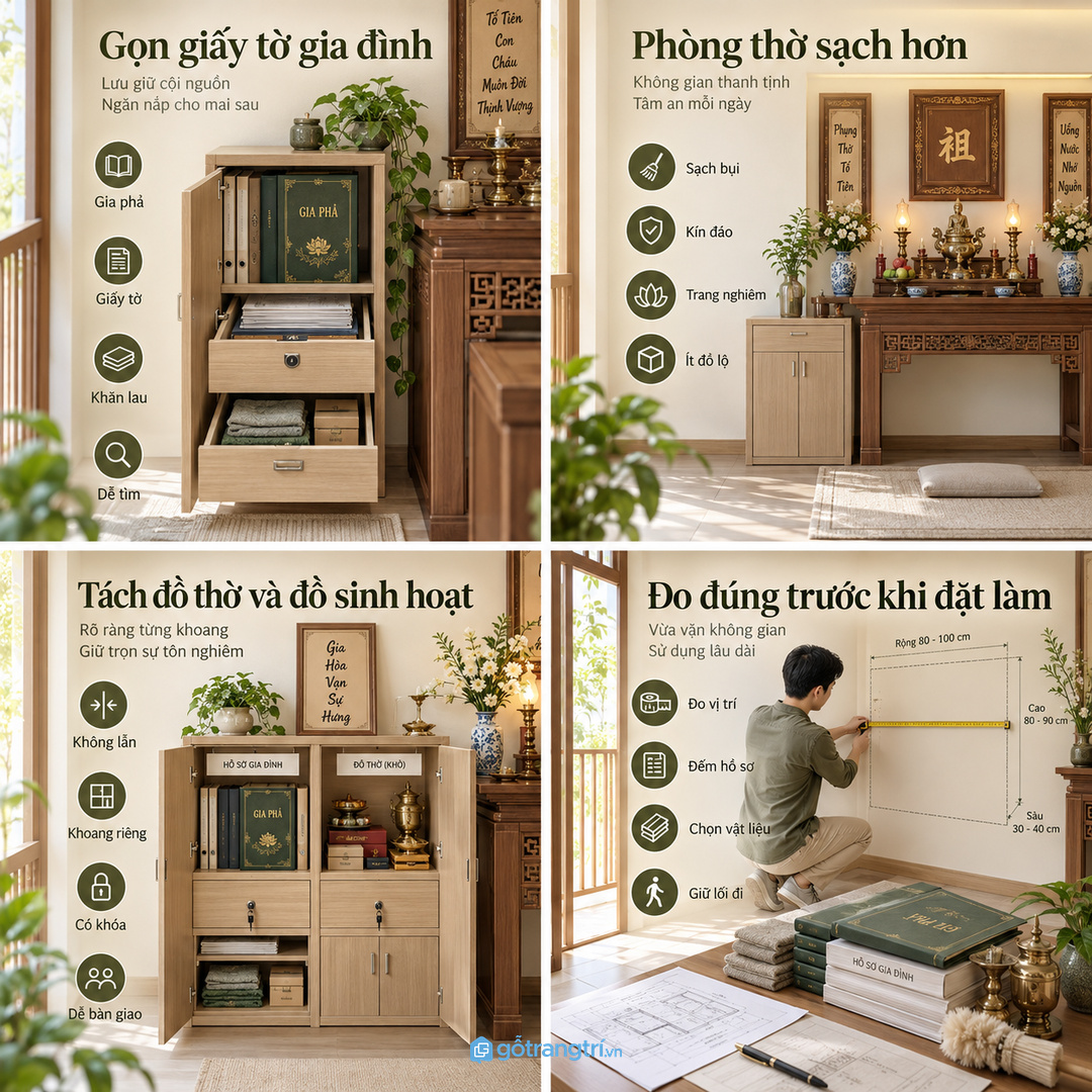 Giấy gia phả để lẫn nhiều nơi làm lúc cần tra cứu dễ thất lạc