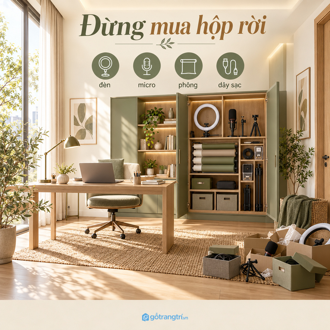 Trạm livestream cần sẵn sàng trước giờ quay để lấy đồ nhanh và trả đồ nhanh