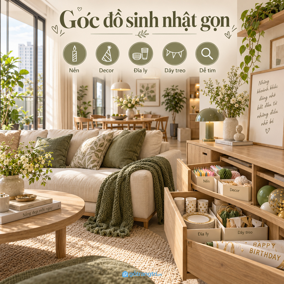 Đồ cần kiểm hoặc trả hàng dễ thất lạc nếu để tạm nhiều nơi
