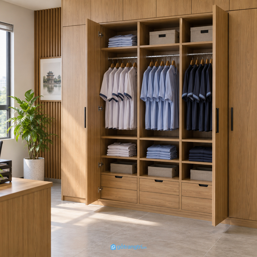 Áo sạch đồ đổi trả và đồ chờ giặt cần tách luồng ngay từ đầu