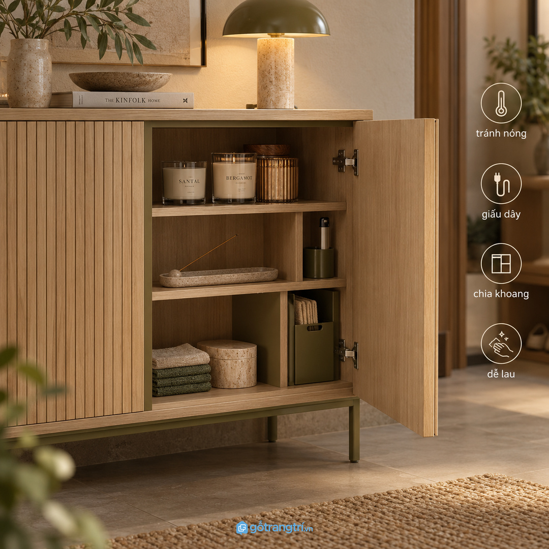 Nến thơm và vật phẩm nhỏ cần chỗ cất an toàn, khô sạch và dễ lấy