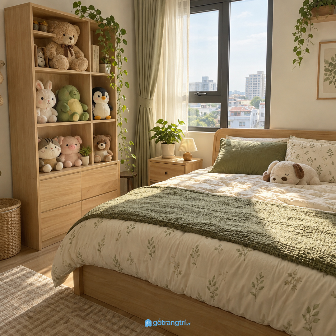 Đồ mềm cần được tách khỏi sàn và mặt giường để giảm bụi