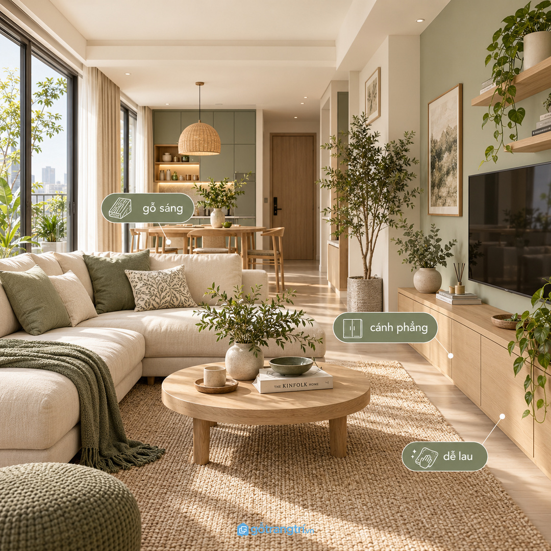 Mâm than cần mặt tủ ổn định, đủ sâu và tránh nắng gắt