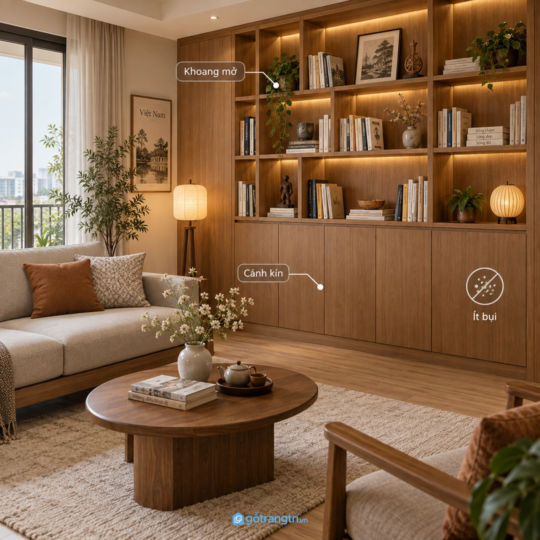 Chia khoang cho sách tạp chí kính đọc điều khiển và sạc nhỏ