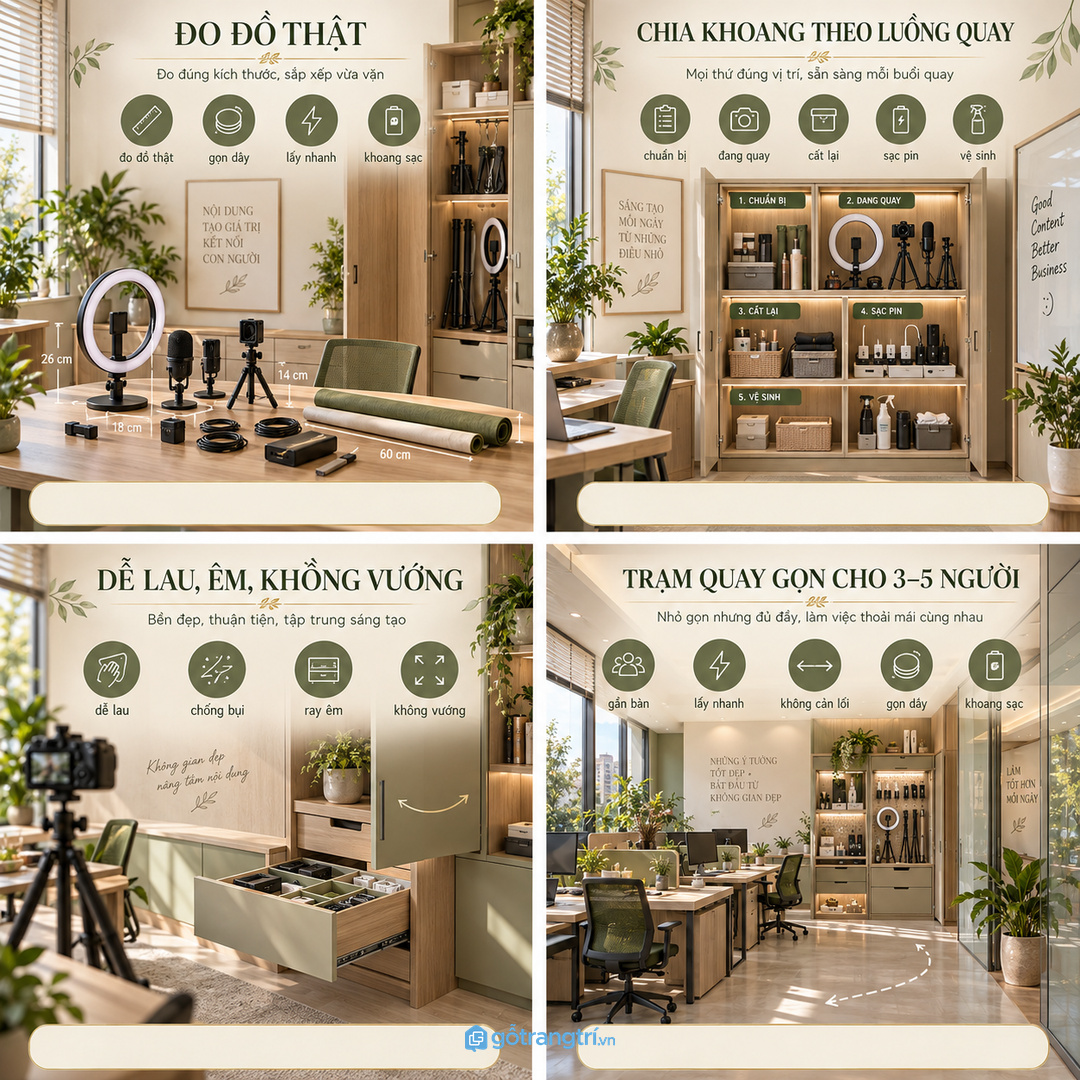 Đo ring light micro tripod phông nền dây sạc và pin dự phòng trước khi chốt khoang