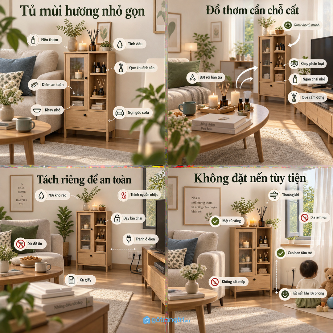 Đo vị trí đặt máy xông và lối đi trước khi chốt tủ