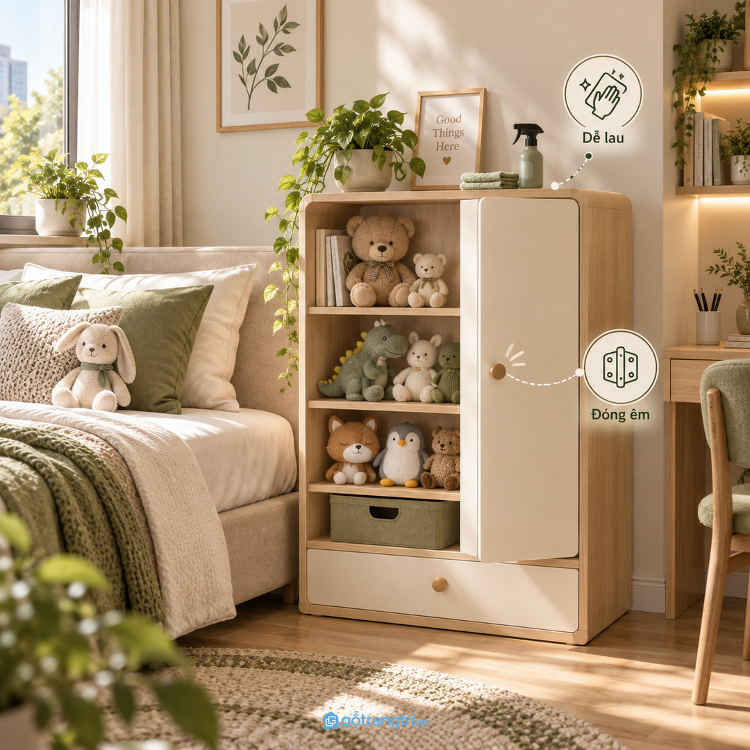 Đo kích thước đồ mềm thật trước khi chốt chiều sâu hộc tủ