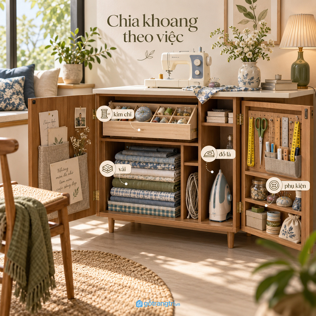 Chia tủ theo kim chỉ kéo vải cúc thước dây và đồ là nhanh