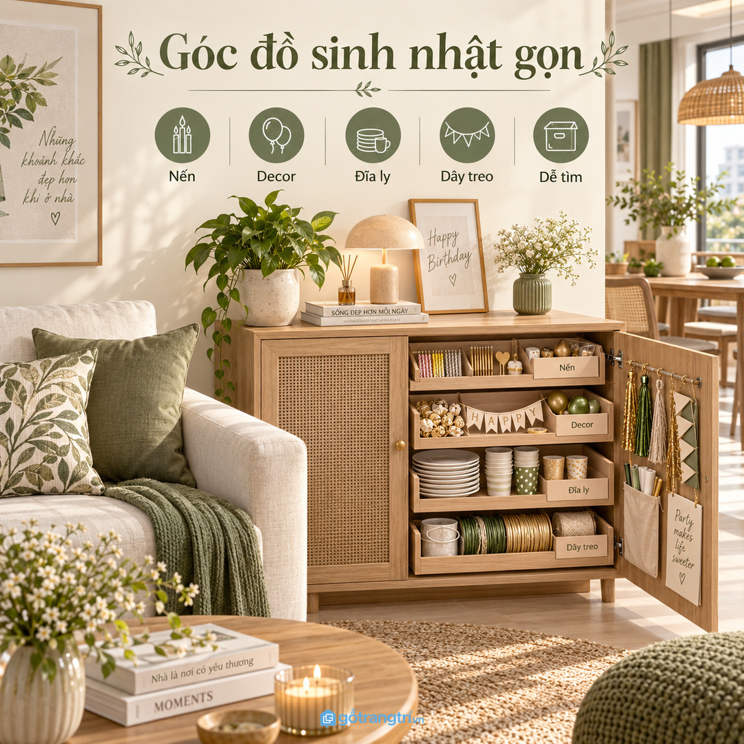 Vật liệu dễ lau giúp tủ đồ tiệc dùng bền hơn