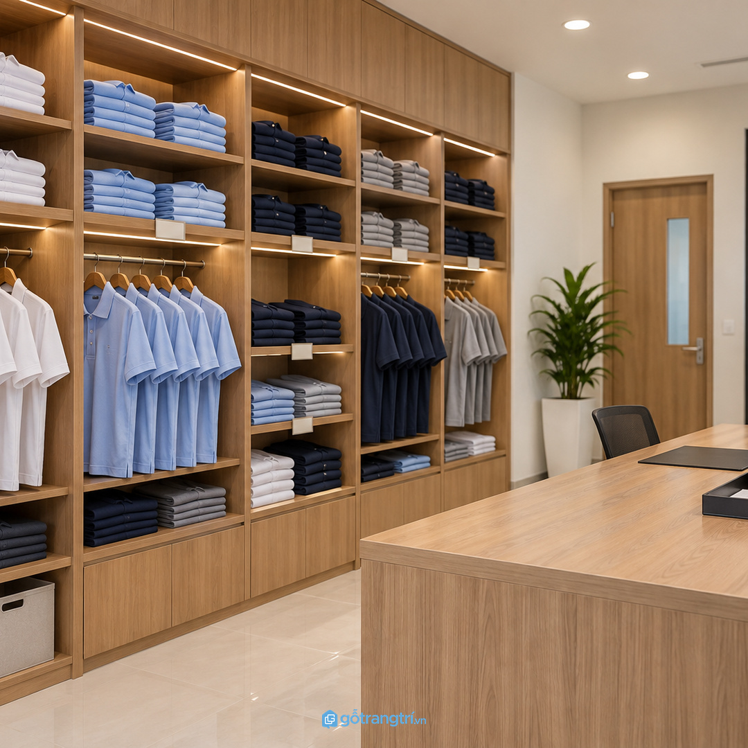Chia khu đồ mới đồ đã phát đồ đổi size và phụ kiện đi kèm