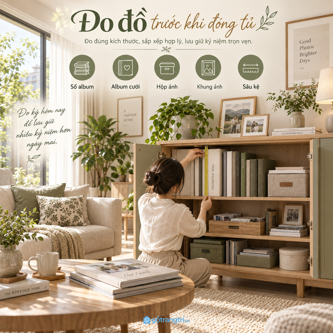 Khoang mở dành cho vài món đẹp, khoang kín dành cho đồ cần giữ sạch