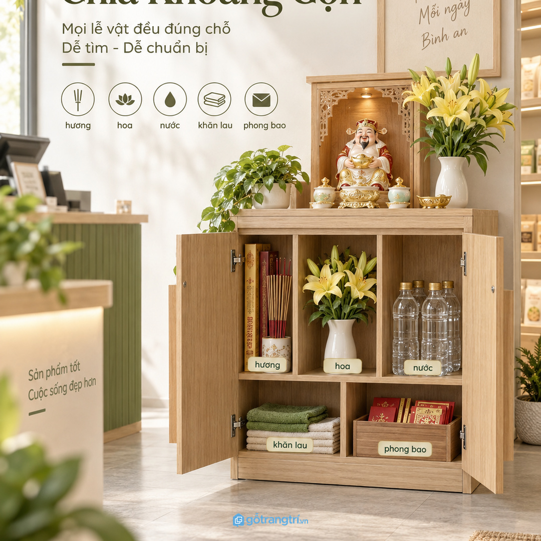 Chia khoang cho hương hoa nước khăn lau bật lửa phong bao và đồ thay mới