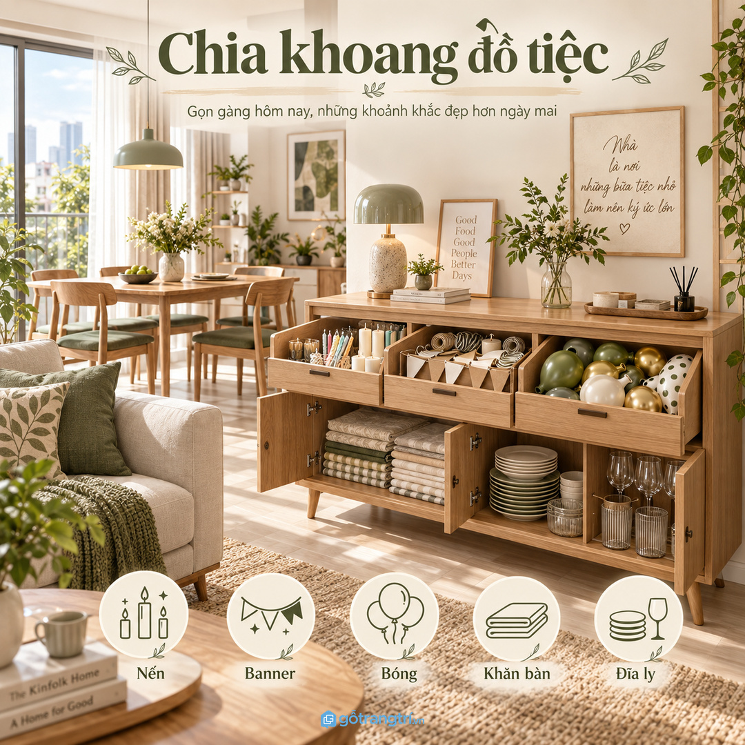 Chọn vật liệu dễ lau, cánh gọn và không chắn lối đi