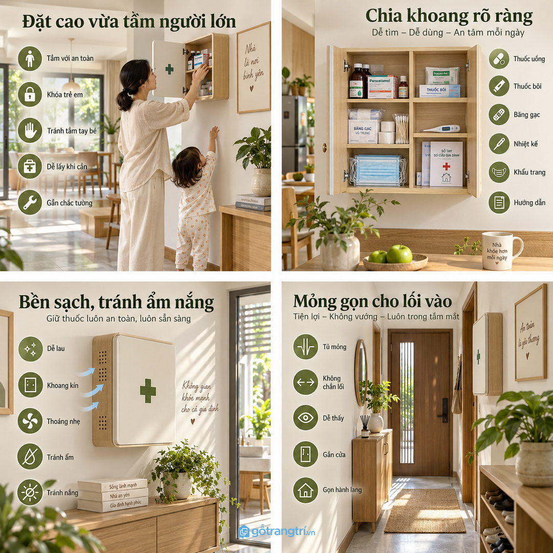 Vật liệu khô sạch và khoang kín giúp giấy tờ y tế không ẩm, không cong mép