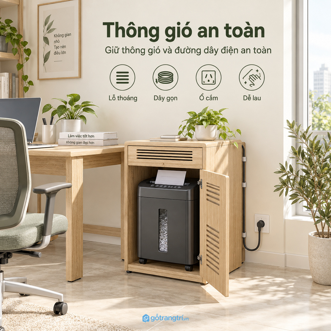 Giữ thông gió và đường dây điện an toàn