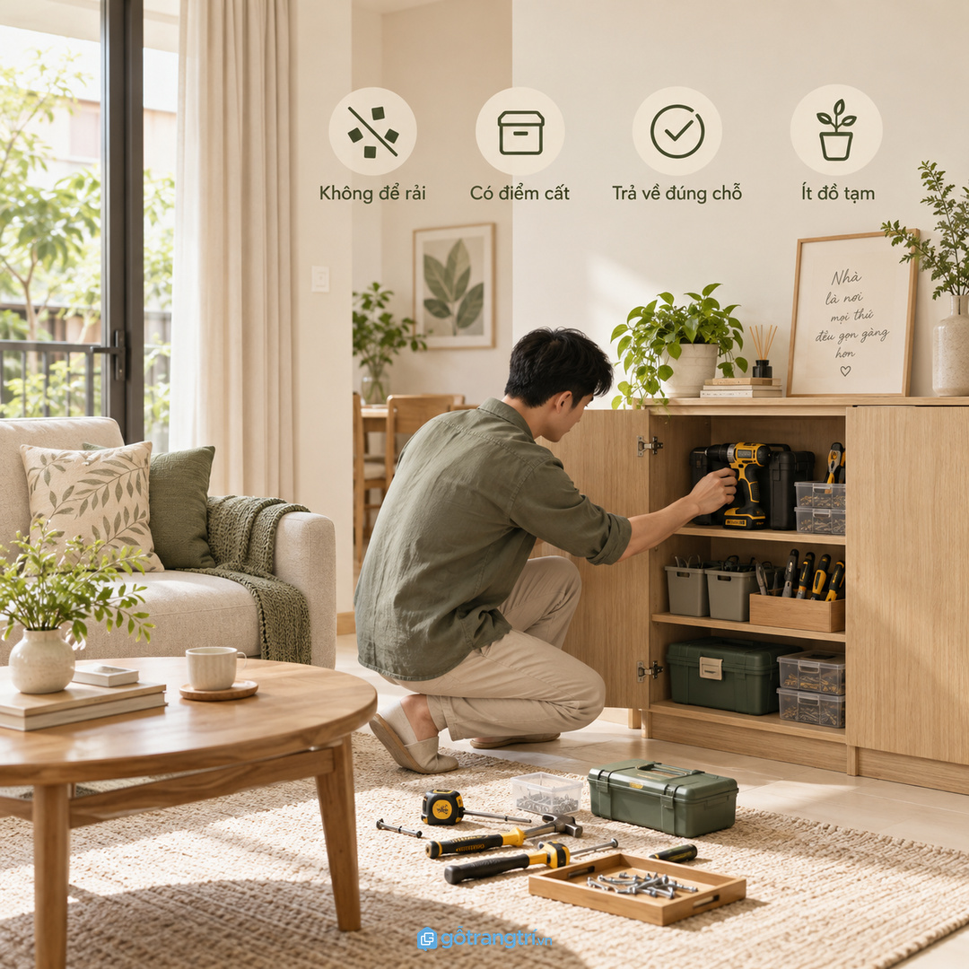 Gia đình dùng hằng ngày cần khoang lấy nhanh ngang tầm tay