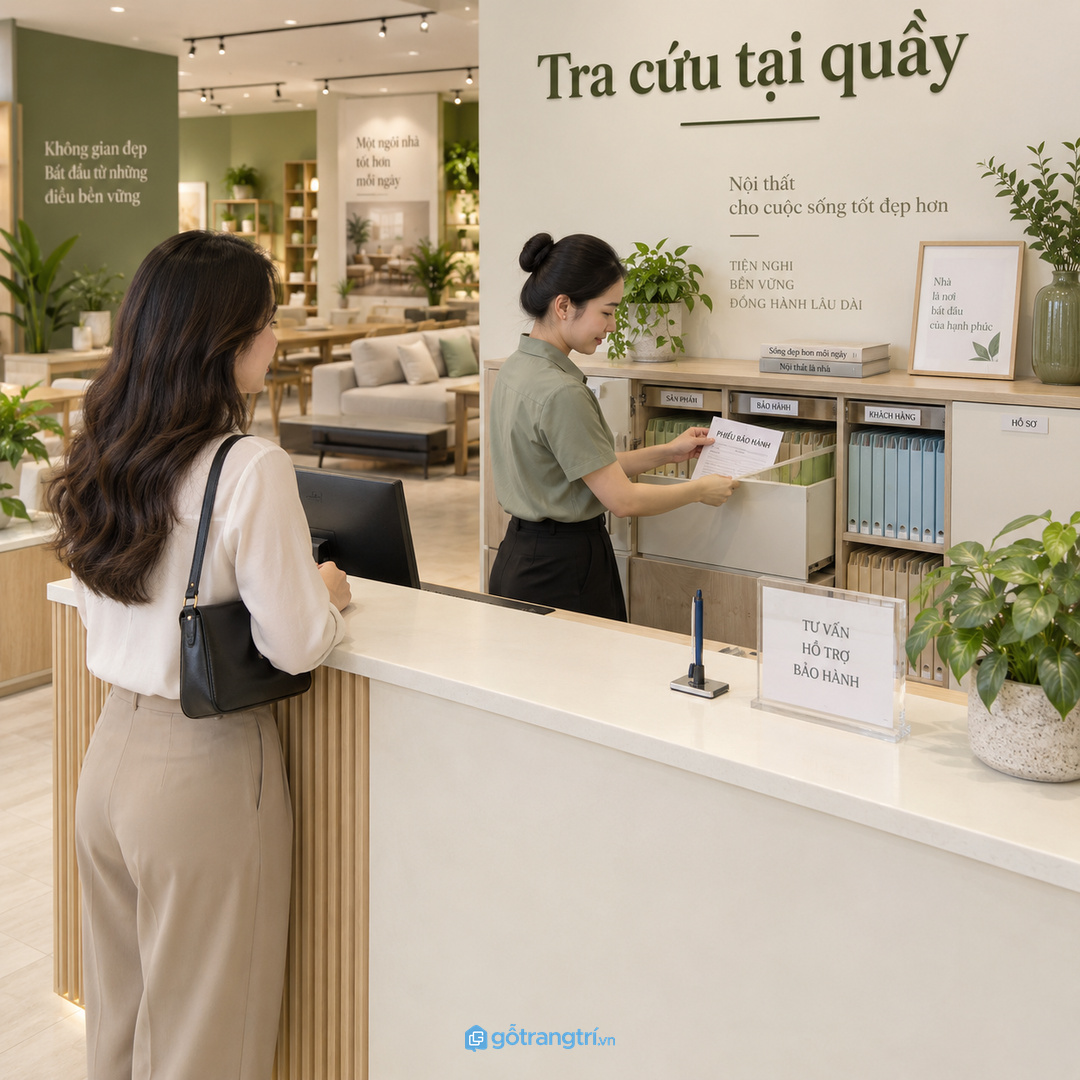 Quầy hành chính cần tủ tra cứu nhanh để xử lý yêu cầu bảo hành không bị lúng túng