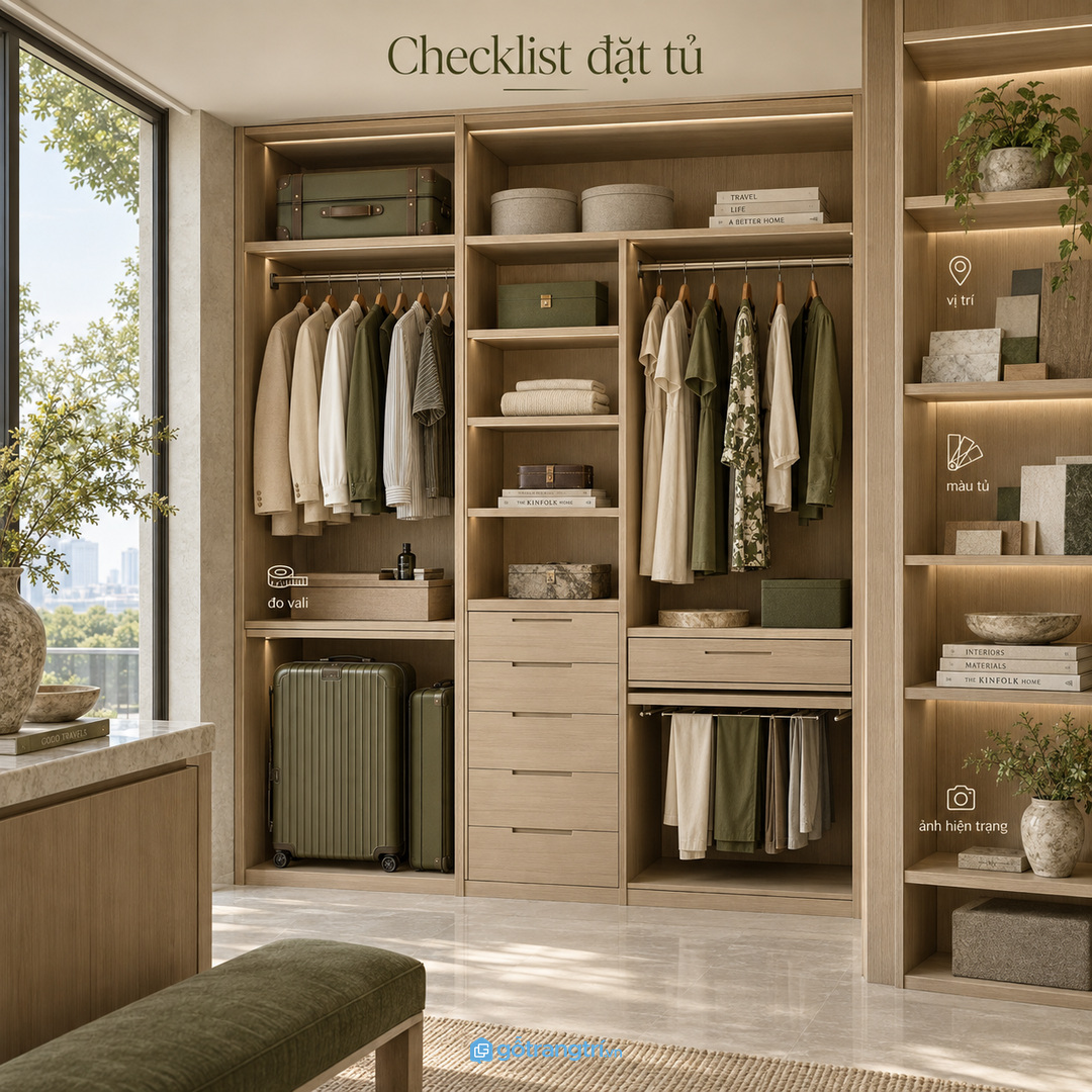 Vật liệu dễ lau ray chắc giúp tủ vali dùng bền hơn