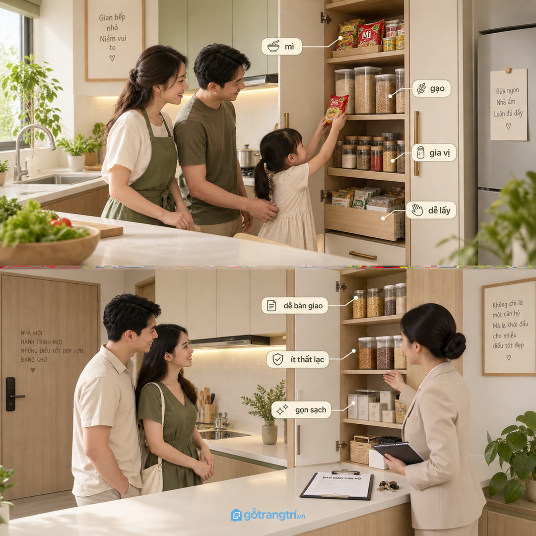 Gia đình dùng nhiều mì gạo gia vị cần khoang dễ lấy mỗi ngày