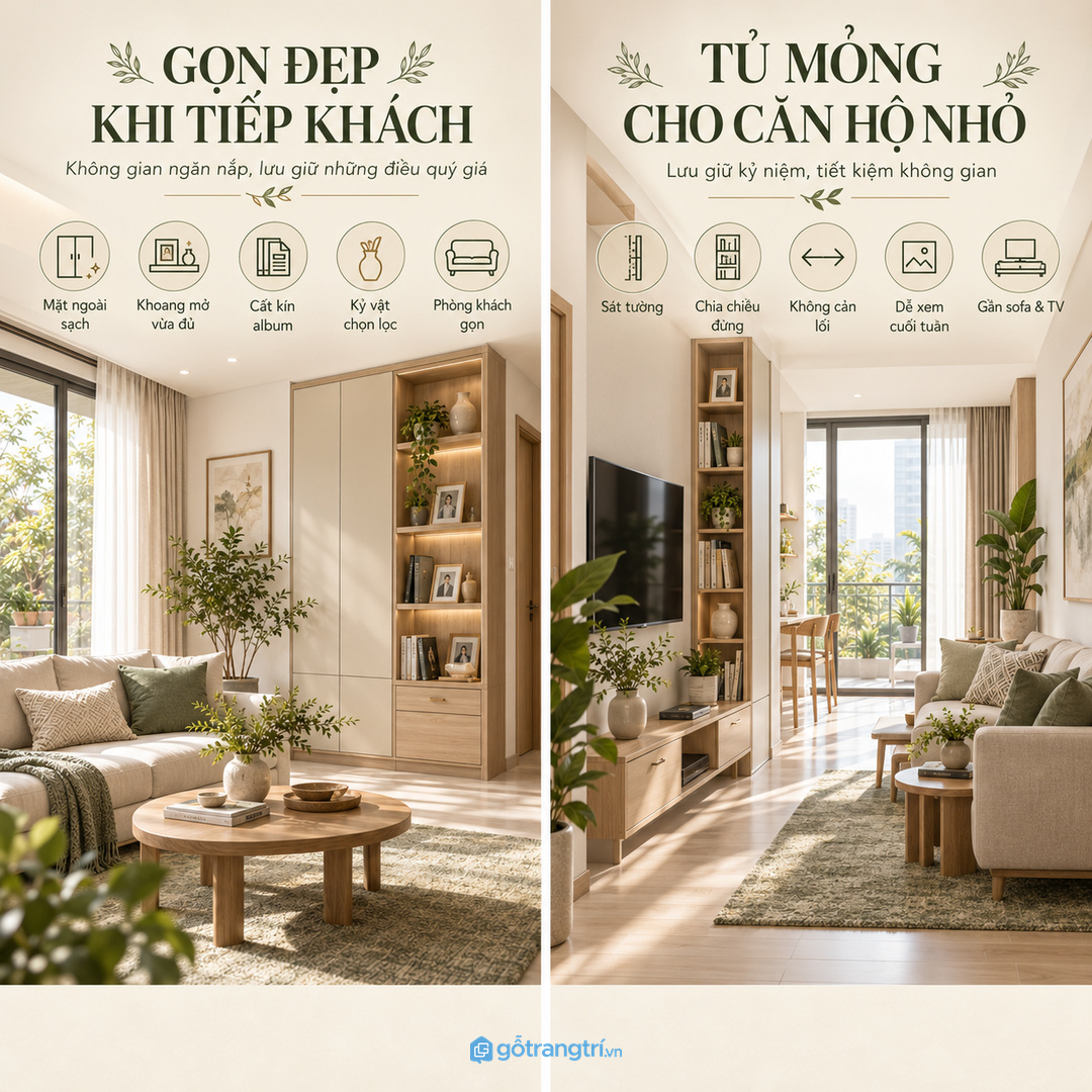 Nhà nhiều thế hệ nên chia khu kỷ niệm theo nhóm người hoặc giai đoạn