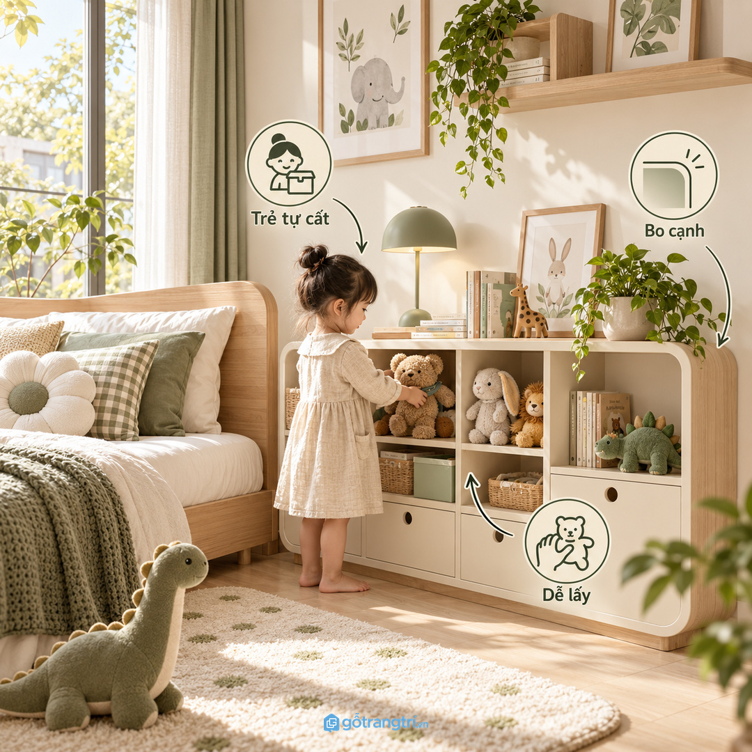 Phòng ngủ vợ chồng nên giới hạn số đồ bày để giữ cảm giác thư giãn