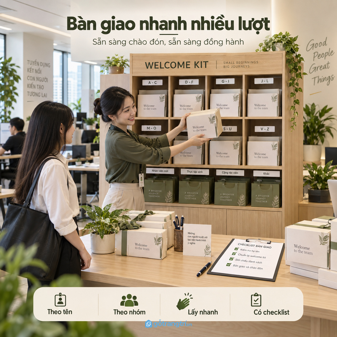 Đội tuyển dụng thường xuyên cần khu bàn giao nhanh cho nhiều lượt nhân sự