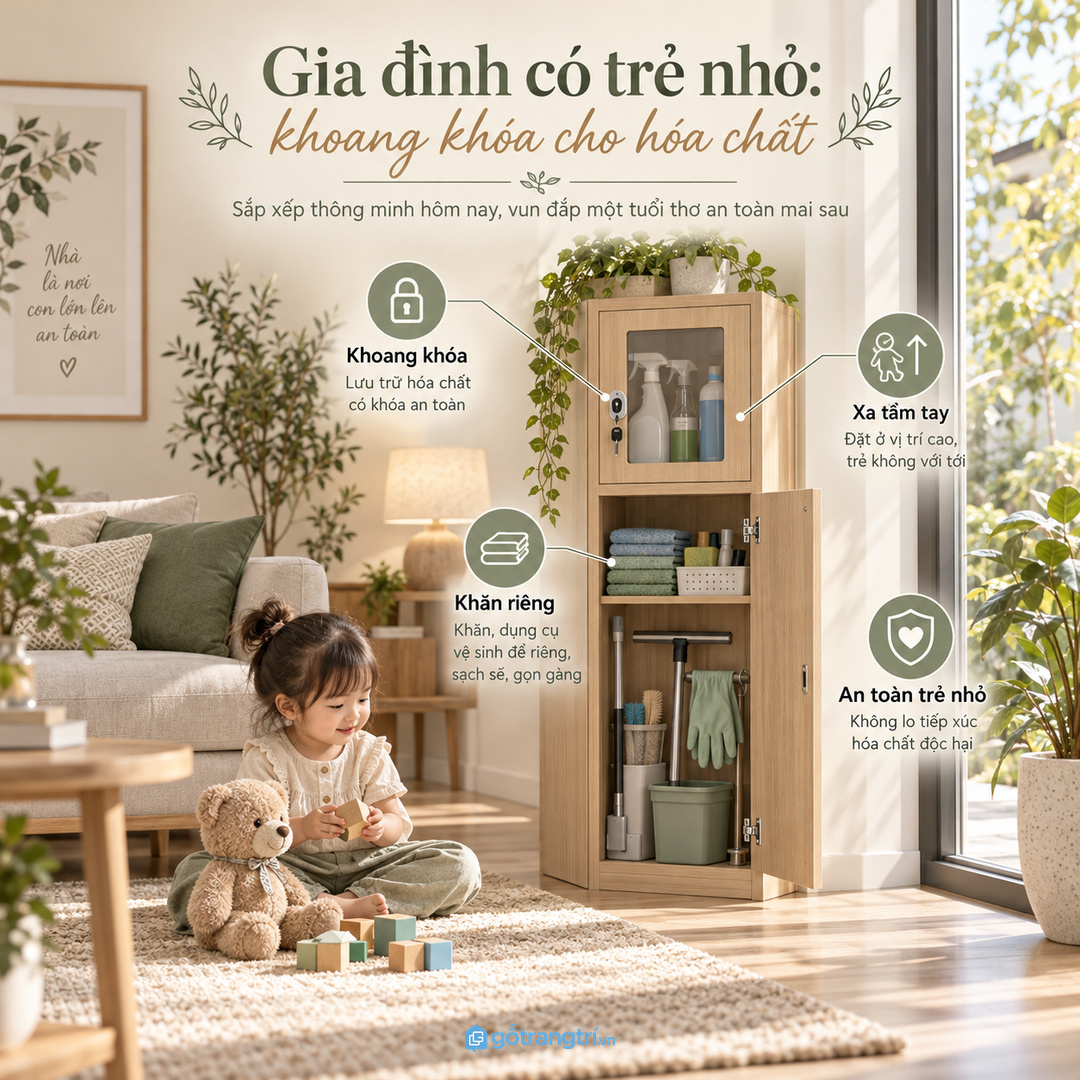 Nhà cho thuê hoặc homestay cần tủ dễ kiểm tra và bàn giao