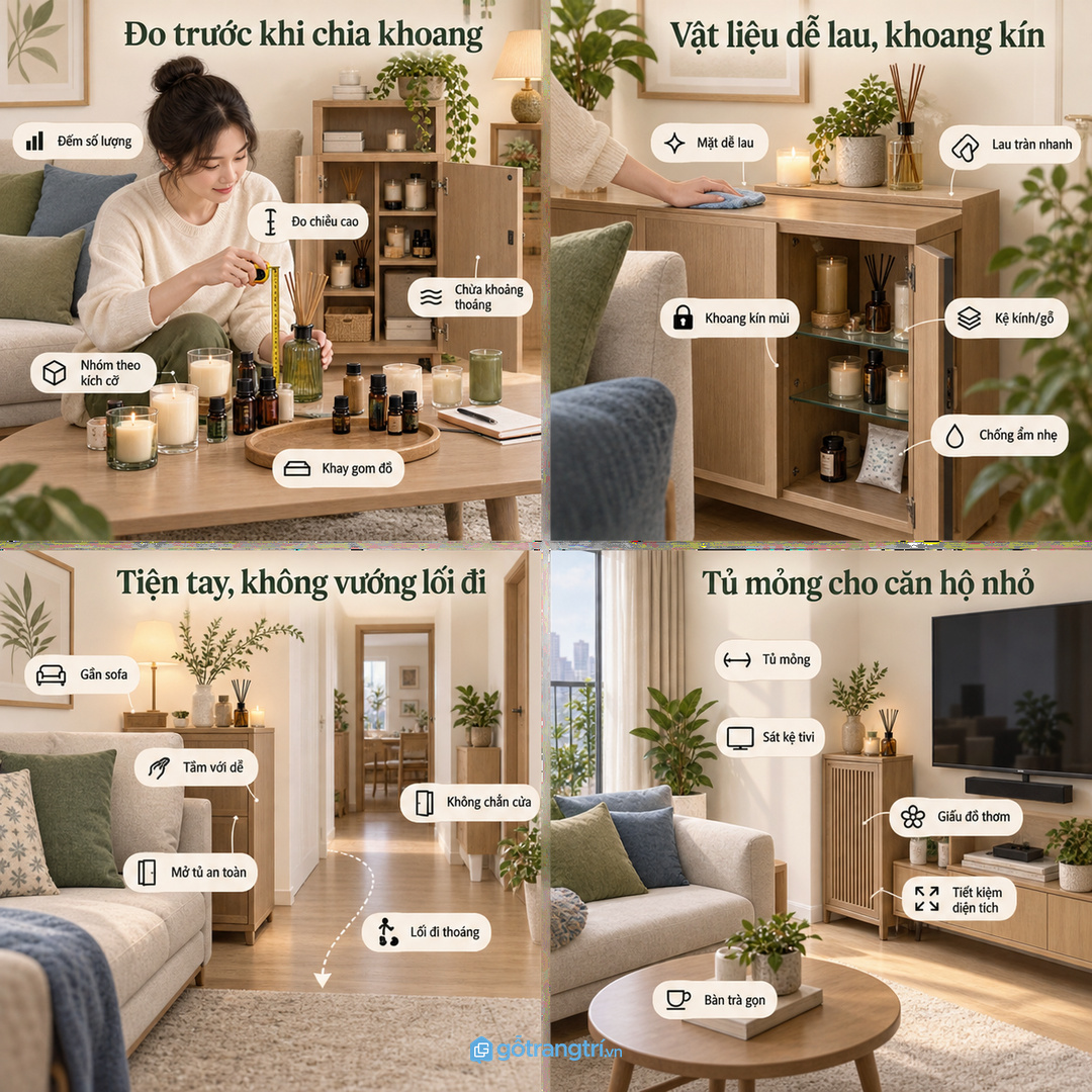Nhà hay tiếp khách cần mặt ngoài gọn và khoang dự trữ kín