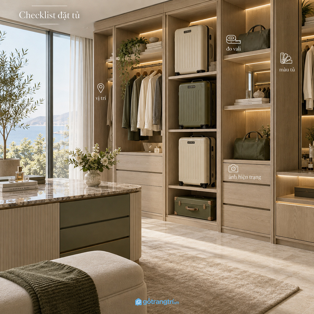 Gia đình du lịch dài ngày nên tách vali lớn túi giặt và đồ trẻ em