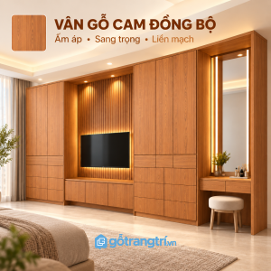 Bàn trang điểm có gương đèn thuận tiện sử dụng