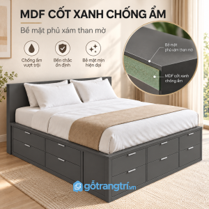 Bề mặt hoàn thiện gọn đẹp, thuận tiện vệ sinh