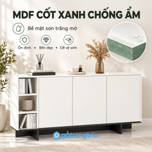 Bề mặt sáng màu, dễ kết hợp nhiều kiểu nội thất