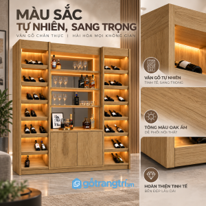 Bề mặt vân gỗ dễ phối, phù hợp sử dụng lâu dài