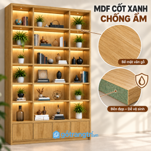 Bề mặt vân gỗ đẹp, dễ vệ sinh và lựa chọn chống ẩm