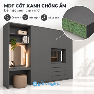 Chất liệu dễ vệ sinh, phù hợp sử dụng hằng ngày
