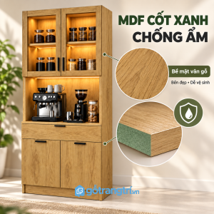 Chất liệu và bề mặt phù hợp không gian bếp